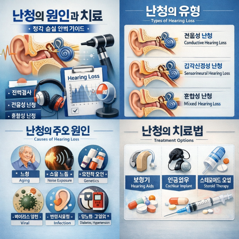 난청의 원인과 치료: 최신 의학적 접근으로 알아보는 청각 손실 완벽 가이드