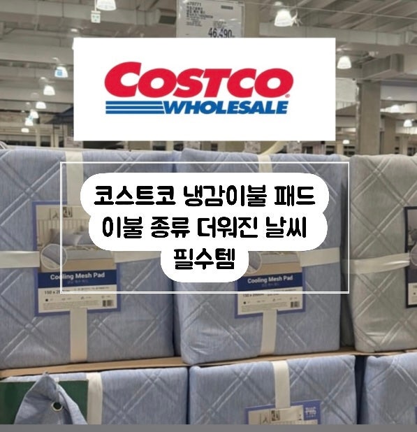 코스트코 추천템 냉감패드 이불 종류 더워진 날씨 필수템
