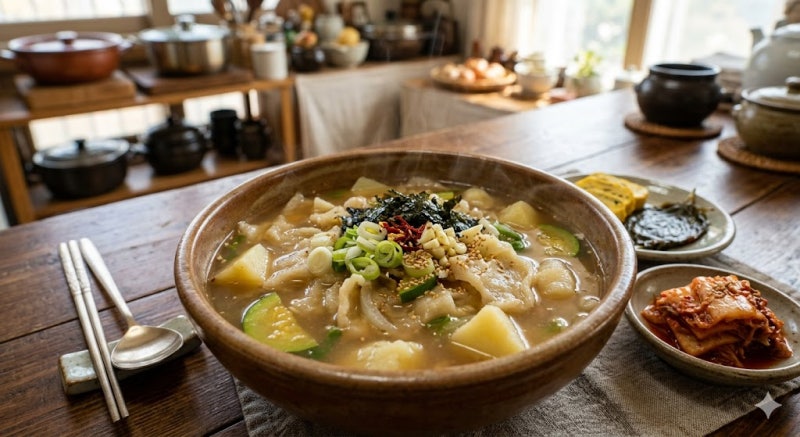 주말 점심 간단 한끼 감자 수제비 반죽 만들기 레시피 맛있게 만드는 방법