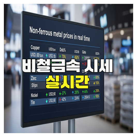  비철금속 시세 실시간 확인 핵심 정리