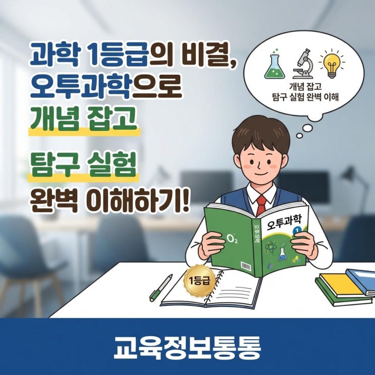  중·고등 내신 과학 1등급 비결, 오투과학 문제집으로 개념부터 탐구 실험까지 완벽 대비