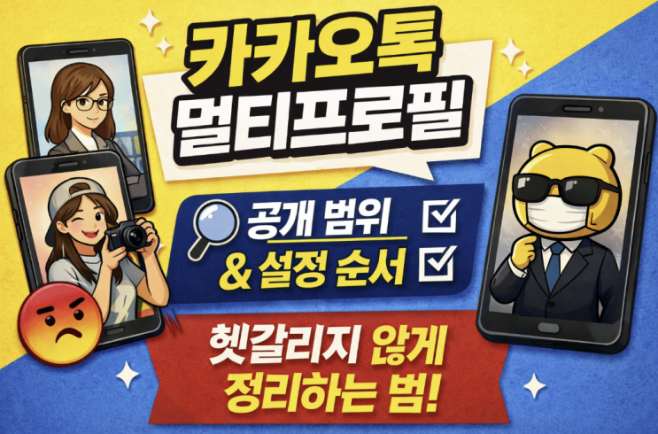  카카오톡 멀티프로필, 왜 헷갈릴까 공개 범위와 설정 순서