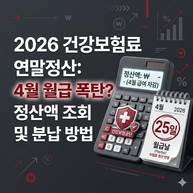 2026년 4월 건강보험료 연말정산 조회 및 10회 분납 방법 총정리