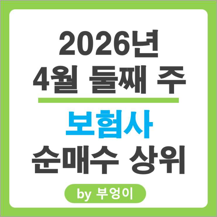 보험사 쓸어담고 팔아치운 국내 주식 종목 순위 Top 50