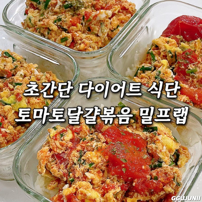 직장인 밀프랩 도시락 다이어트 토달볶 레시피