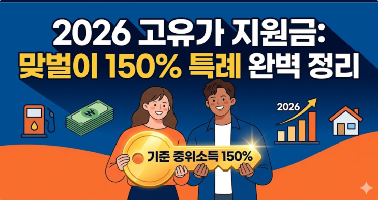  "둘이 벌어도 OK" 2026년 기준 중위소득 150% 맞벌이 공제 혜택과 지원금 받는 법