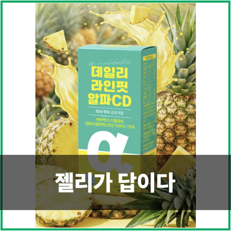  알파CD효능 분말 vs 젤리 비교 직접 먹어본 차이