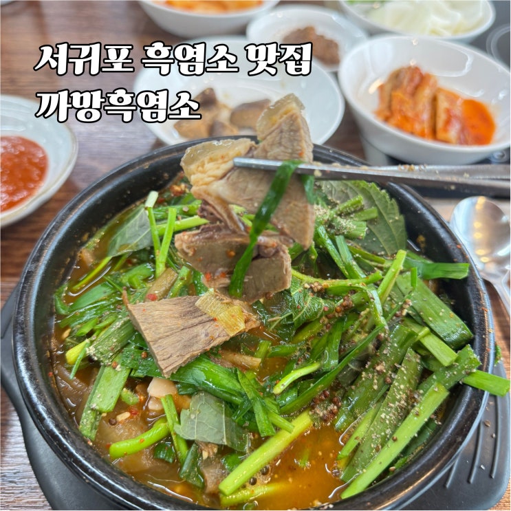  제주 서귀포 흑염소 맛집 까망흑염소 중산간도로 보양식 한 끼, 제대로 된 진한 국물