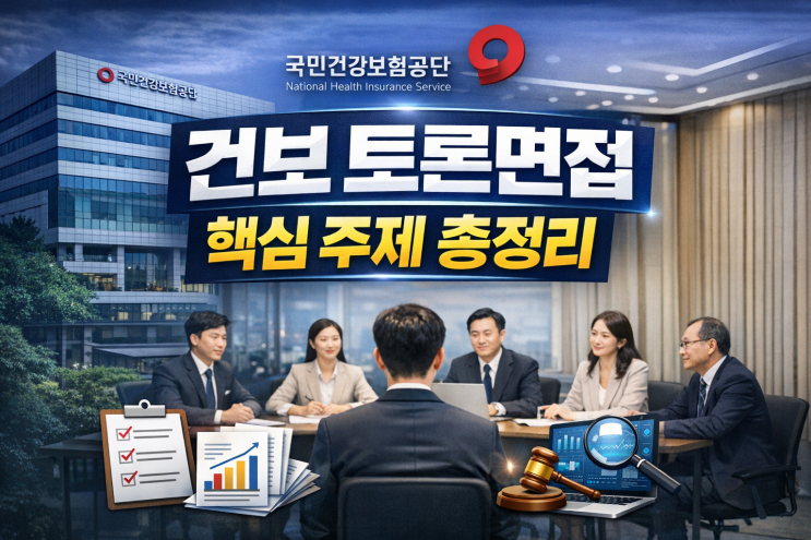  건보 토론 주제 면접 기출정리｜행정직 건강직 요양직 대비