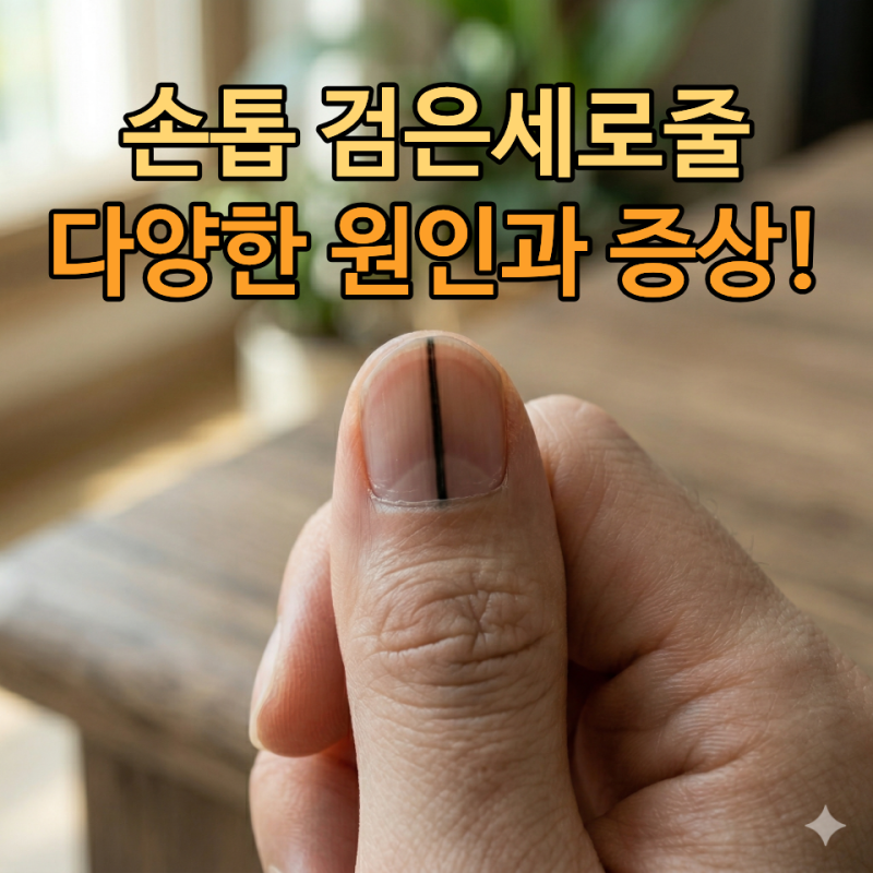 울퉁 불퉁 생기는, 손톱 검은세로줄 다양한 원인