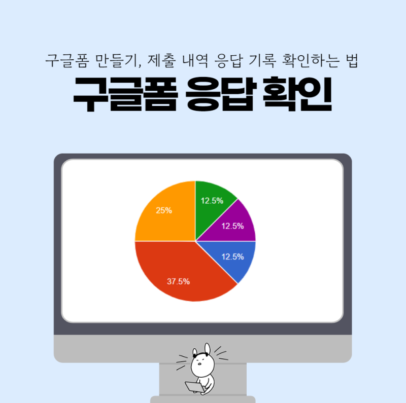 구글폼 만들기, 제출 내역 응답 기록 확인하는 법