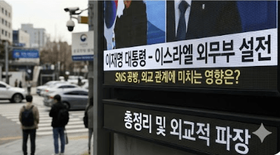  이재명 대통령과 이스라엘 외무부 SNS 설전 논란 총정리: 외교적 파장까지