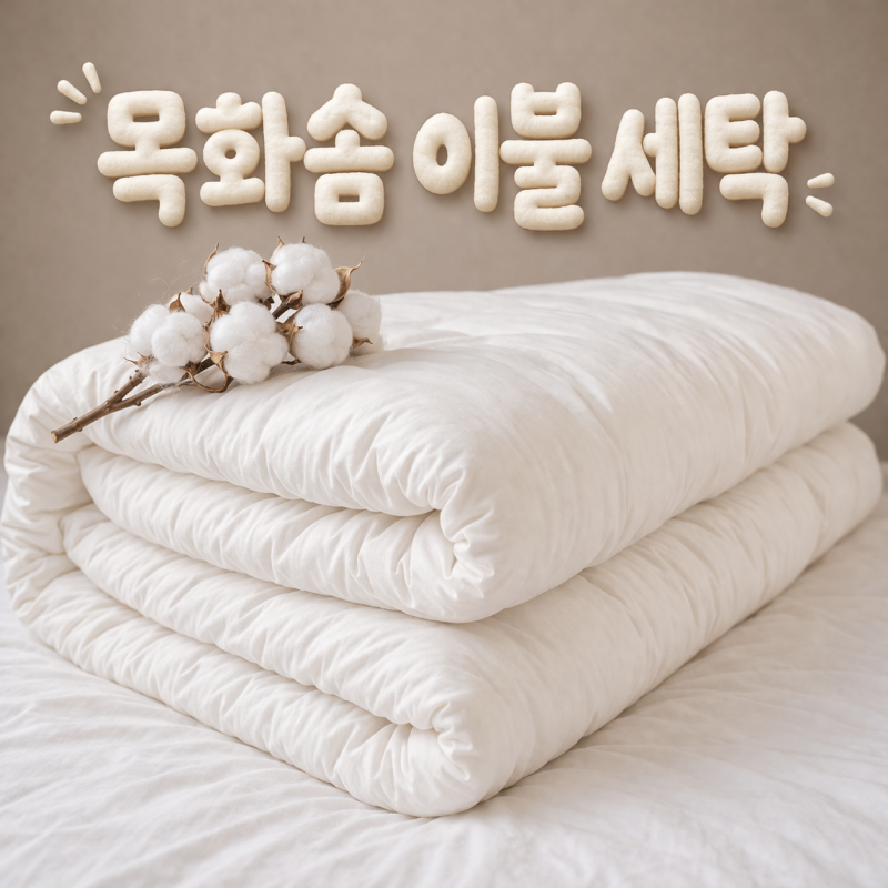 목화솜 이불 세탁 방법 물대신 이렇게 관리하세요