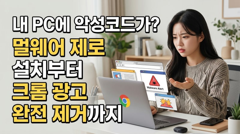 내 PC에 악성코드가? 멀웨어 제로 Malware Zero 설치부터 크롬 광고 완전 제거까지