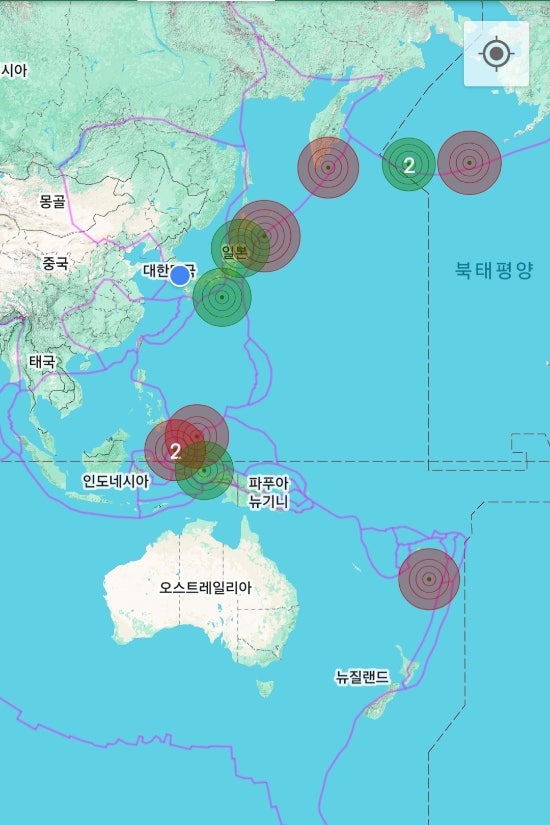  세계지진발생현황(2026년 4월 11일)