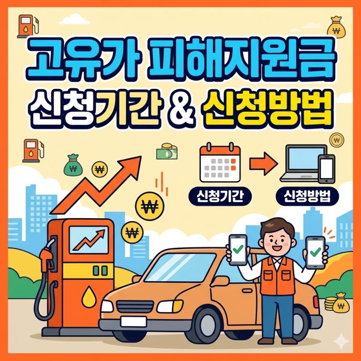  고유가 피해지원금 신청기간, 신청방법