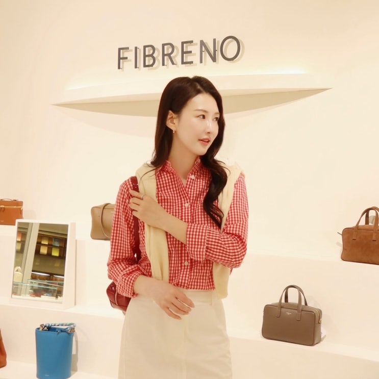  예뻐서 난리난 최화정 깅엄체크셔츠, 피브레노 셔츠 바 코엑스 팝업에서 찾은 인생 여자봄코디