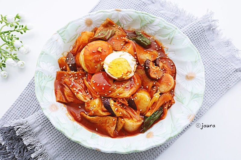 떡볶이 황금레시피 가래떡 계란 어묵 쌀떡볶이 고추장 양념