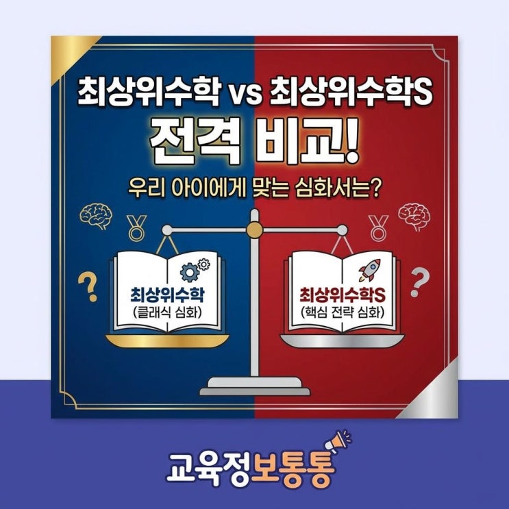  초등 심화수학 및 경시대회 준비! 최상위수학 vs 최상위수학S 완벽 비교 가이드