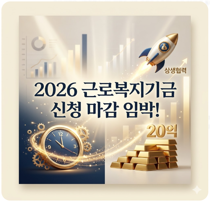  2026 근로복지기금 지원사업 총정리! 상반기 신청 마감 임박