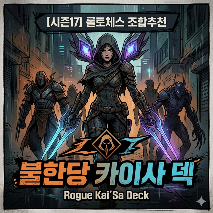 [시즌17] 롤토체스 조합추천 : 불한당 카이사 덱