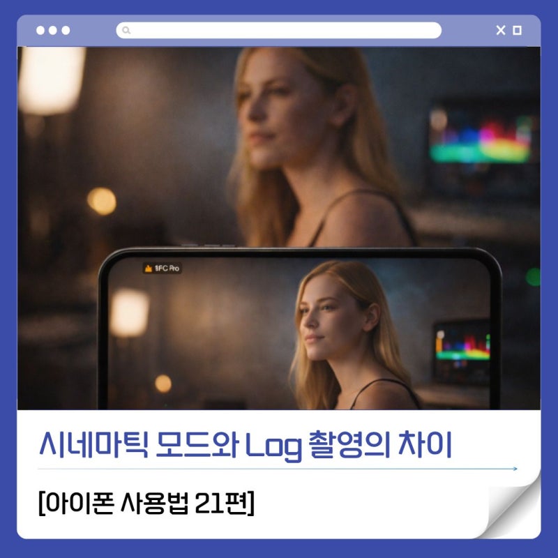 [아이폰 사용법 21편] 아이폰 16 Pro 영상이 자연스러운 이유 - 시네마틱 모드와 Log 촬영의 구조....