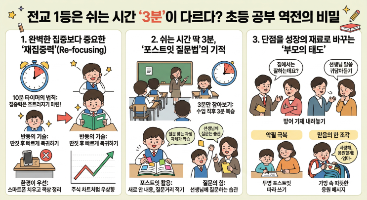  새 학기 집중력 치트키! 공부 잘하는 아이는 이것이 다릅니다