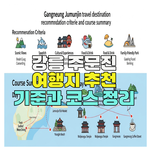  강릉 주문진 여행지 추천 기준과 코스 정리