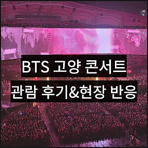 방탄소년단 콘서트 고양 솔직 후기, 레전드 무대 일정 가격 총정리