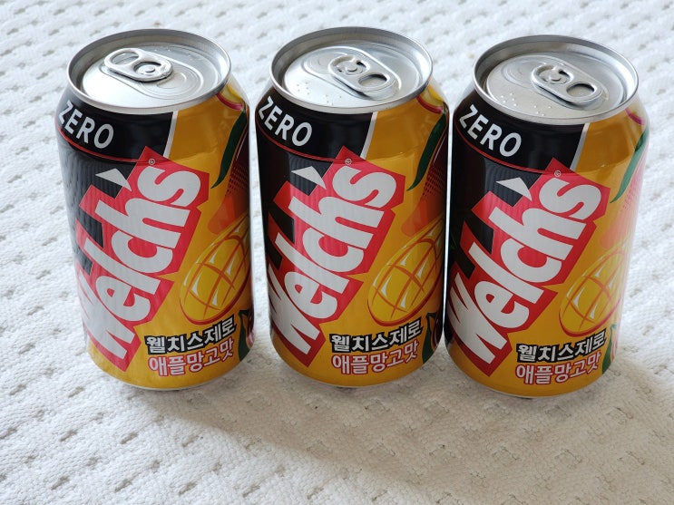  웰치스 제로 애플망고맛 솔직 후기, 달콤함은 그대로인데 칼로리는 제로?