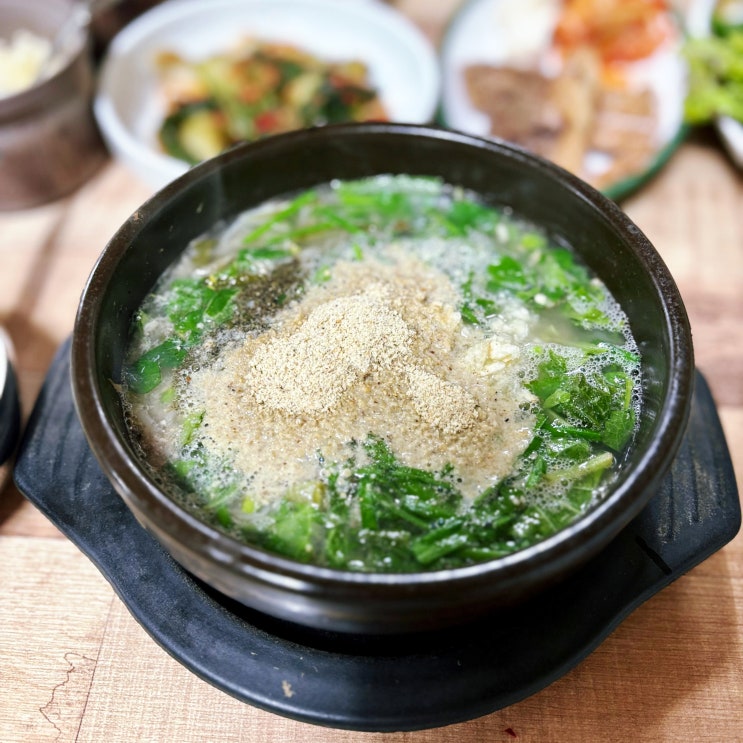  진주 산골추어탕 수육이 서비스로 나오는 보양식 한상