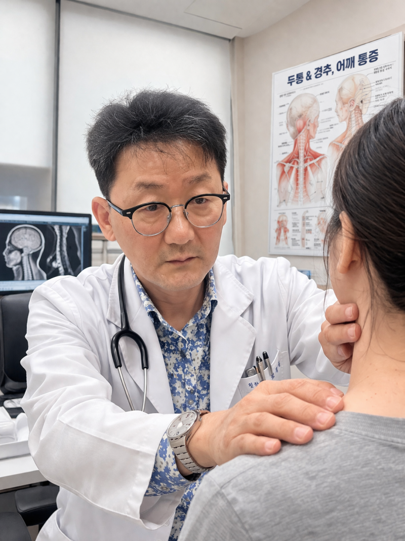 두통 종류별 올바른 지압, 마사지법과 근본 치료 (편두통, 긴장형, 경추성)
