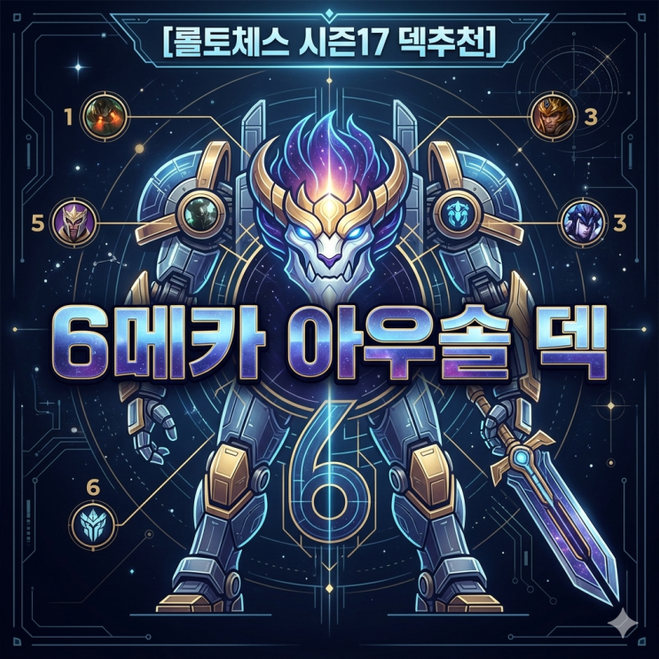  롤토체스 시즌17 덱추천 : 6메카 아우솔 덱