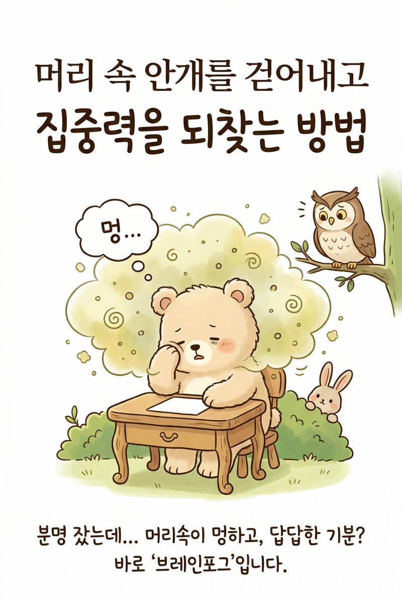 브레인포그 치료, 머리 속 안개를 걷어내고 집중력을 되찾는 실질적인 방법