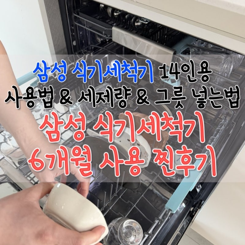 삼성 식기세척기 14인용, 비스포크 인피니티 식기세척기 사용법 6개월 사용 찐후기