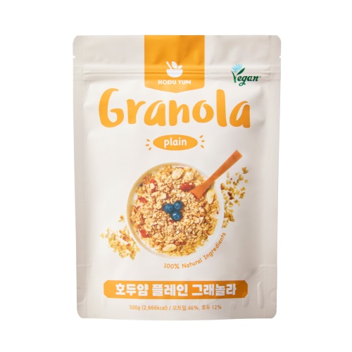  아침 식단 추천 호두얌 수제 그래놀라 단백질 듬뿍 담백한 후기