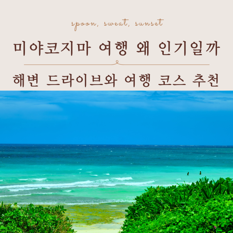  미야코지마 여행 일본렌트카 필수 이유와 드라이브 코스 총정리