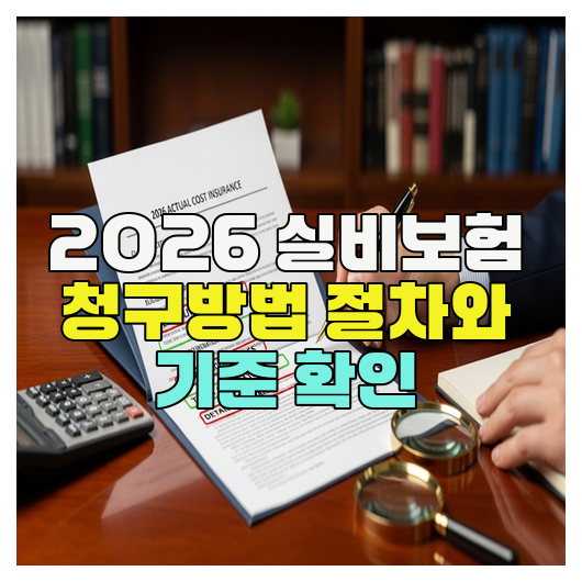  2026 실비보험 청구방법 절차와 기준 확인