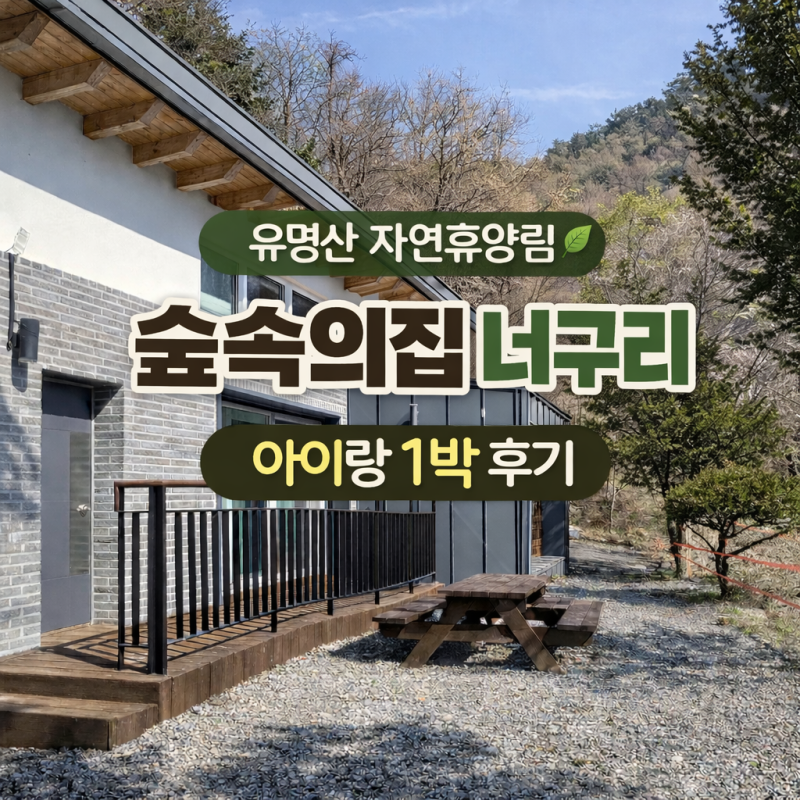유명산 자연휴양림 신축 숲속의집 너구리｜아기랑 1박해보니