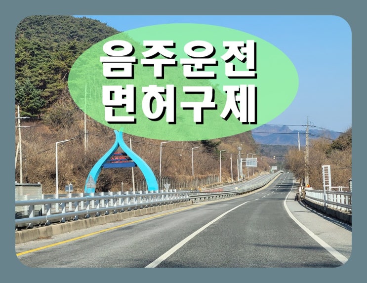  혈중알코올농도 두번째 음주운전 0.045% 수치 적발