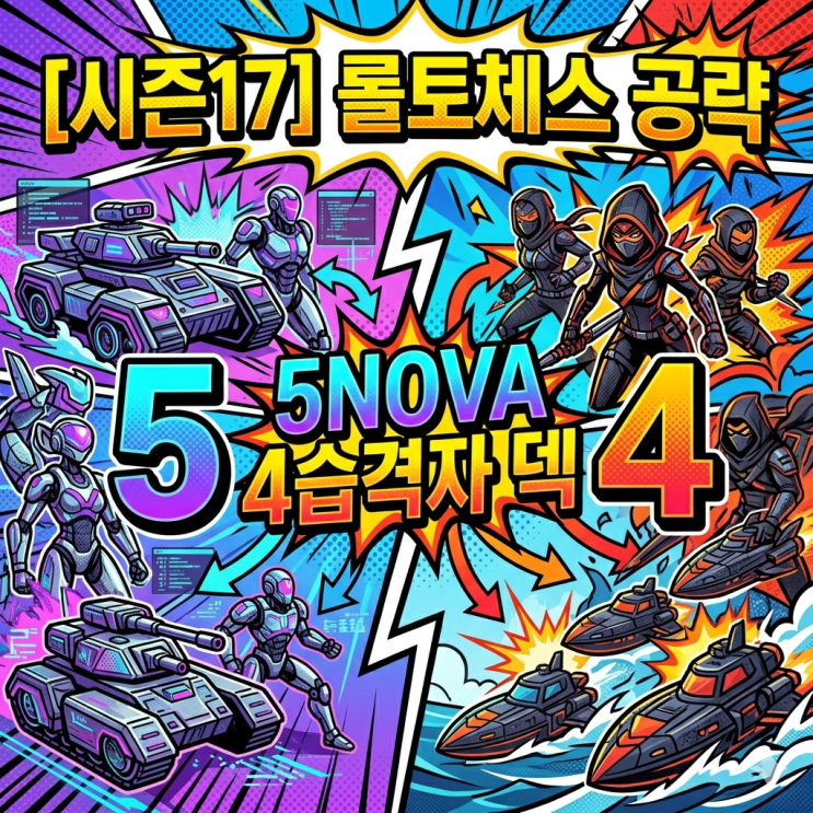  [시즌17] 롤토체스 공략 : 5NOVA 4습격자 덱