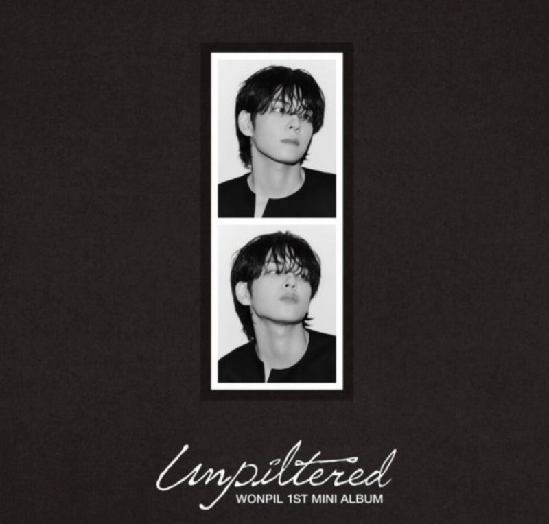 DAY6 원필 언필터드 포토북 버전 미니앨범 앨범깡 후기｜Unpiltered Uner Pale 블루 In Monochrome 블랙 ....