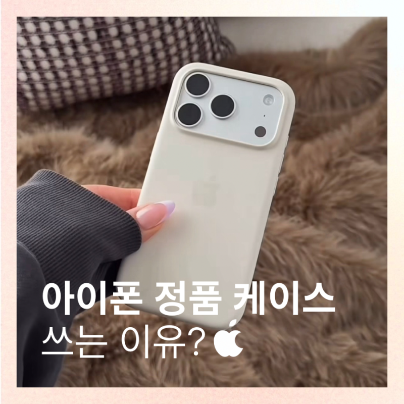 아이폰 17프로 정품 실리콘 케이스 바닐라 실사용 솔직 후기