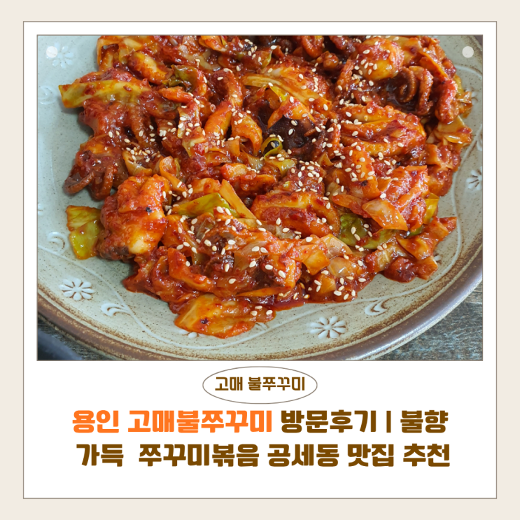  용인 고매불쭈꾸미 방문후기 | 불향 가득 쭈꾸미볶음 공세동 맛집 추천