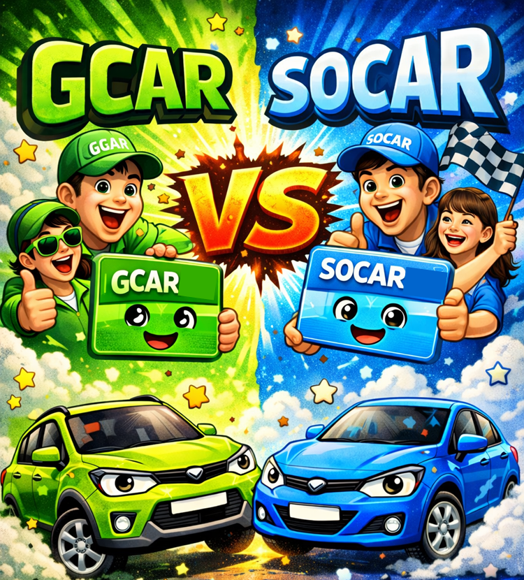 렌트카 이용할때 쏘카? G-CAR?