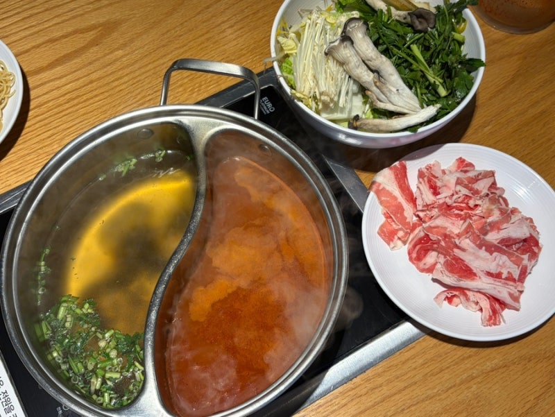 평촌 미나리 무제한 샤브샤브 [로운 샤브샤브 뉴코아 평촌점]