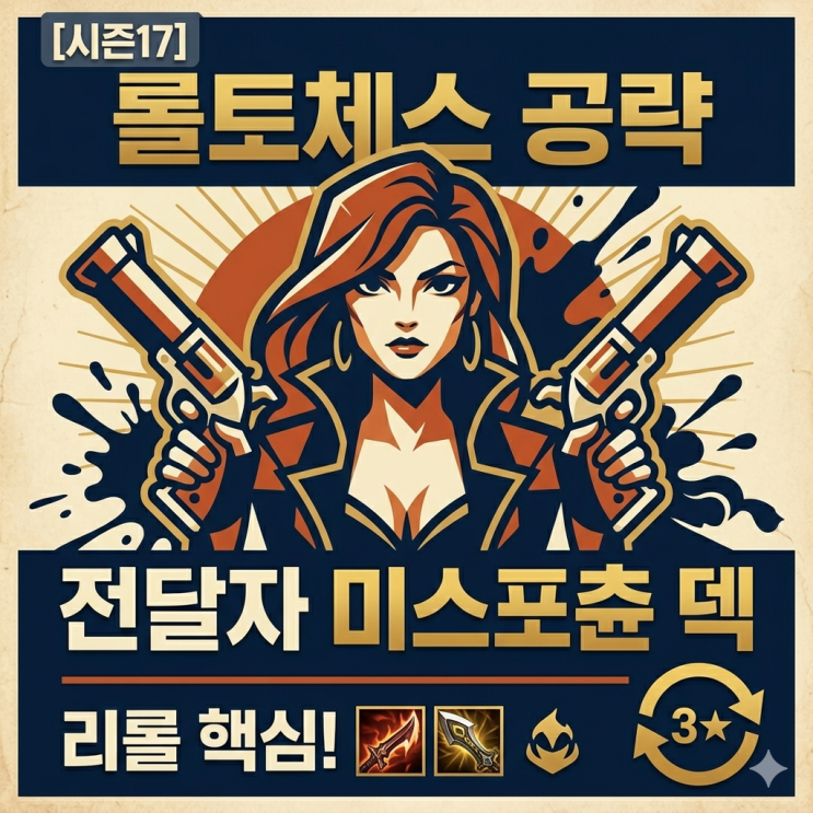 [시즌17] 롤토체스 리롤 : 전달자 미스포츈 덱