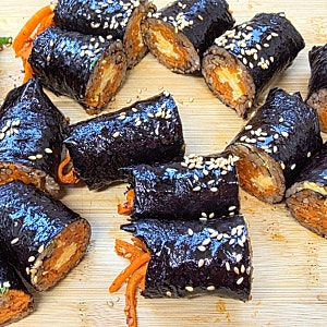 당근김밥 만들기, 당근볶음으로 만든 간단한 당근반찬 집김밥 레시피