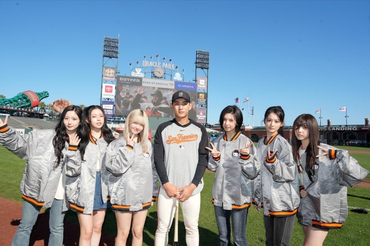 설윤 시구 엔믹스 설윤 이정후 만남 샌프란시스코 자이언츠 MLB