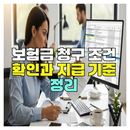  보험금 청구 조건 확인과 지급 기준 정리